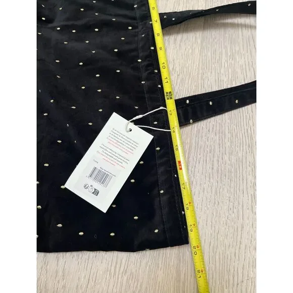 SEZANE Tote bag - Black / Gold Embroidered Polka Dots - Sézane NWT - Picture 4 of 5